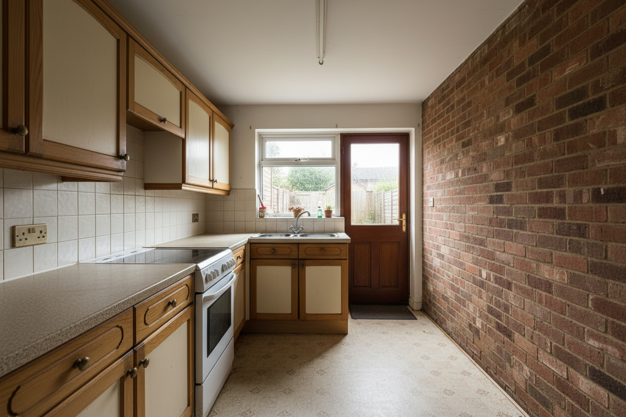 Kitchen before the rear extension transformation